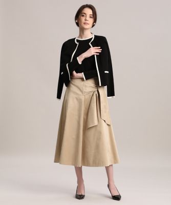 《Ｍａｇｌｉｅ　ｐａｒ　ｅｆ－ｄｅ》配色ラインカーディガン（５１１４１７８０１２）