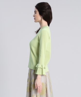 Maglie par ef－de》袖フリルニット