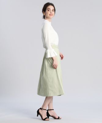 Maglie par ef－de》袖フリルニット