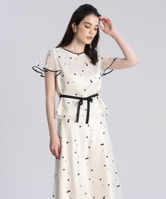 ＜Maglie le cassetto  (Women)＞《Ｍａｇｌｉｅ　ＷＨＩＴＥ》エンブロイダリーレースブラウス（５１２１１８２３０１）