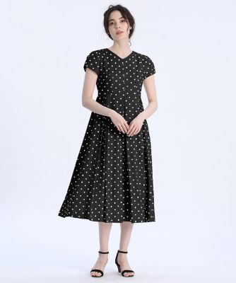 ＜Maglie le cassetto  (Women)＞《Ｍａｇｌｉｅ　ｐａｒ　ｅｆ－ｄｅ》ドットプリントワンピース（５１２２１２１０１６）