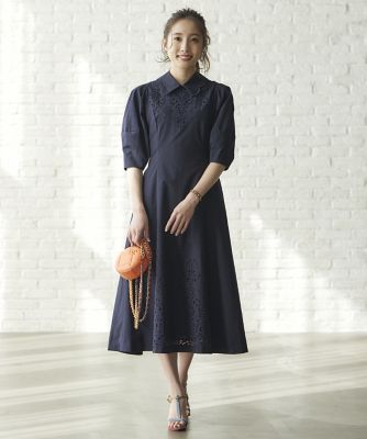 M Maglie le cassetto×冨張愛　ドラマティック刺繍ワンピース M Maglie le cassetto×冨張愛》ドラマティック