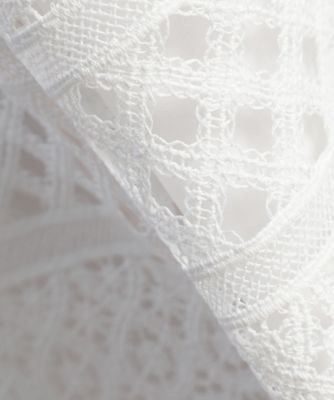《Ｍａｇｌｉｅ　ＷＨＩＴＥ》ボーダーレーススカート（５１２２１５２３０３）