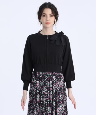 《Ｍａｇｌｉｅ　ｐａｒ　ｅｆ－ｄｅ》リボンモチーフカーディガン（５１２２１７８０１４）