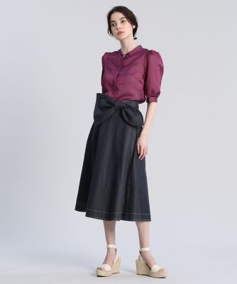 《Ｍａｇｌｉｅ　ｐａｒ　ｅｆ－ｄｅ》シアースタンドブラウス（５１２２１８２００５）