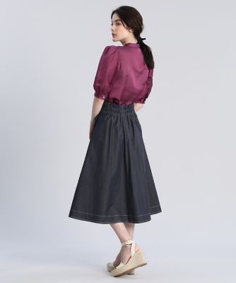 《Ｍａｇｌｉｅ　ｐａｒ　ｅｆ－ｄｅ》シアースタンドブラウス（５１２２１８２００５）