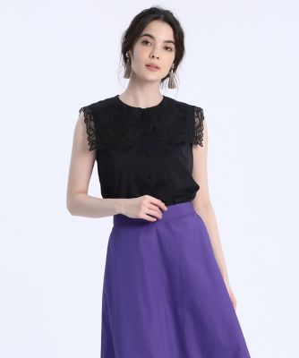 《Ｍａｇｌｉｅ　ｐａｒ　ｅｆ－ｄｅ》刺繍衿ブラウス（５１２２１８２００７）