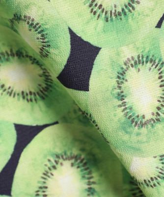 《Ｍａｇｌｉｅ　ｐａｒ　ｅｆ－ｄｅ》キウイプリントブラウス《Ｖｉｓｃｏｔｅｃｓ》（５１２２１８２００８）