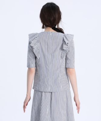 《Ｍａｇｌｉｅ　ｐａｒ　ｅｆ－ｄｅ》フリルショルダーブラウス（５１２２１８２０１２）