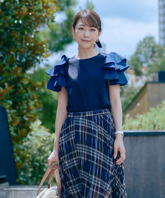 超美品☆22SS☆セオリー リブ フリルスリーブ カットソー ブラック フリルスリーブ カットソー | DarkLife