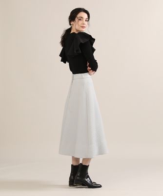 《大きいサイズ》キルティング風フレアスカート《Ｍａｇｌｉｅ　ｐａｒ　ｅｆ－ｄｅ》（５１２３１５２８０２）
