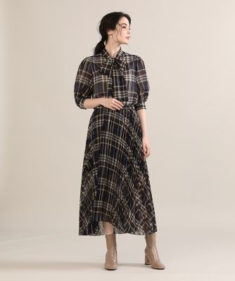 《大きいサイズ》チェックプリーツスカート《Ｍａｇｌｉｅ　ｐａｒ　ｅｆ－ｄｅ》（５１２３１５２８０３）