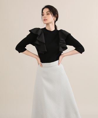 《Ｍａｇｌｉｅ　ｐａｒ　ｅｆ－ｄｅ》フリルドッキングニット（５１２３１７０００２）