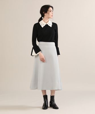 《Ｍａｇｌｉｅ　ｐａｒ　ｅｆ－ｄｅ》袖フリルニット（５１２３１７０００８）