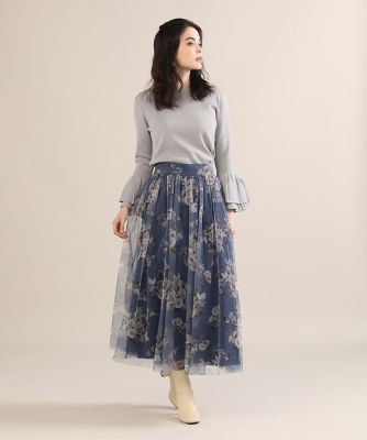 《Ｍａｇｌｉｅ　ｐａｒ　ｅｆ－ｄｅ》袖フリルニット（５１２３１７０００８）