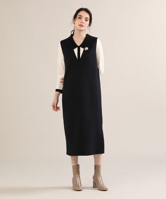 《大きいサイズ》衿付き配色ニット《Ｍａｇｌｉｅ　ｐａｒ　ｅｆ－ｄｅ》（５１２３１７０８１１）