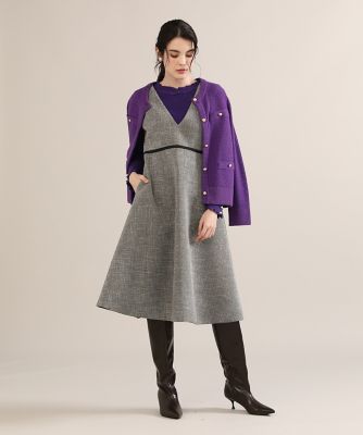 《Ｍａｇｌｉｅ　ｐａｒ　ｅｆ－ｄｅ》ジャケット風ニットカーディガン（５１２３１７８００７）