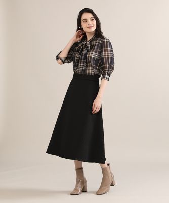 《大きいサイズ》ボウタイチェックブラウス《Ｍａｇｌｉｅ　ｐａｒ　ｅｆ－ｄｅ》（５１２３１８２８０３）