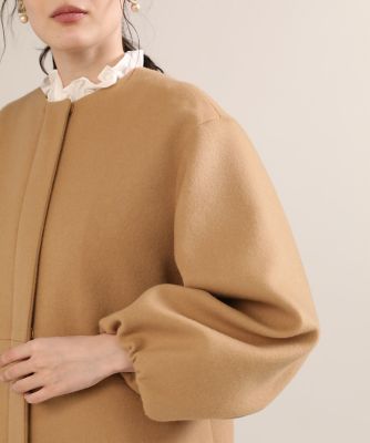 《大きいサイズ》ボリュームスリーブジップコート《Ｓｕｐｅｒ１１０’ｓ　Ｗｏｏｌ》《Ｍａｇｌｉｅ　ｐａｒ　ｅｆ－ｄｅ》（５１２４１１１８０１）