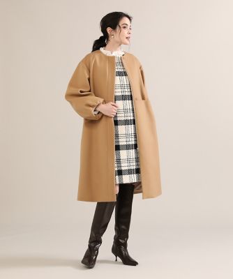 《大きいサイズ》ボリュームスリーブジップコート《Ｓｕｐｅｒ１１０’ｓ　Ｗｏｏｌ》《Ｍａｇｌｉｅ　ｐａｒ　ｅｆ－ｄｅ》（５１２４１１１８０１）