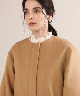 《大きいサイズ》ボリュームスリーブジップコート《Ｓｕｐｅｒ１１０’ｓ　Ｗｏｏｌ》《Ｍａｇｌｉｅ　ｐａｒ　ｅｆ－ｄｅ》（５１２４１１１８０１）