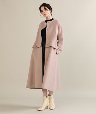 《大きいサイズ》フリルデザインコート《Ｓｕｐｅｒ１１０’ｓ　Ｗｏｏｌ》《Ｍａｇｌｉｅ　ｐａｒ　ｅｆ－ｄｅ》（５１２４１１１８０２）