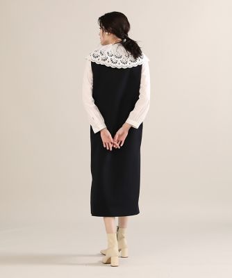 新品タグ付きポケットフリルジャンパースカート Maglie par ef-de