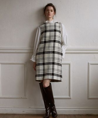 《Ｍａｇｌｉｅ　ｐａｒ　ｅｆ－ｄｅ》ビッグチェックワンピース（５１２４１２１００７）
