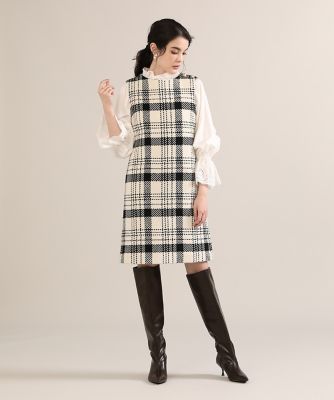 《Ｍａｇｌｉｅ　ｐａｒ　ｅｆ－ｄｅ》ビッグチェックワンピース（５１２４１２１００７）