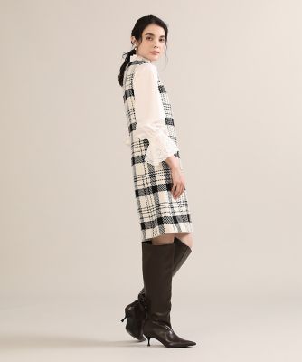 《Ｍａｇｌｉｅ　ｐａｒ　ｅｆ－ｄｅ》ビッグチェックワンピース（５１２４１２１００７）