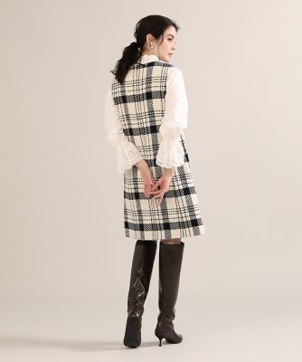 《Ｍａｇｌｉｅ　ｐａｒ　ｅｆ－ｄｅ》ビッグチェックワンピース（５１２４１２１００７）