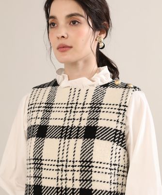 《Ｍａｇｌｉｅ　ｐａｒ　ｅｆ－ｄｅ》ビッグチェックワンピース（５１２４１２１００７）