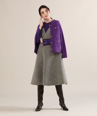 《大きいサイズ》ボンディングジャンパースカート《Ｍａｇｌｉｅ　ｐａｒ　ｅｆ－ｄｅ》（５１２４１２１８０５）
