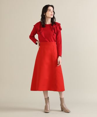 【Maglie par ef-de】スカラップデザインスカート Maglie par ef－de》スカラップデザインスカート