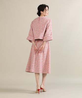 《大きいサイズ》ファンシーツイードスカート《Ｍ　Ｍａｇｌｉｅ　ｌｅ　ｃａｓｓｅｔｔｏ》（５１２４１５２５０２）