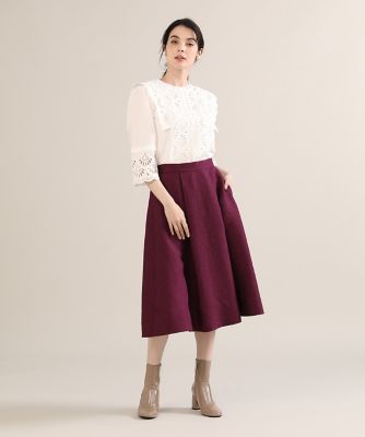 《大きいサイズ》ふくれジャガードスカート《Ｍａｇｌｉｅ　ｐａｒ　ｅｆ－ｄｅ》（５１２４１５２８０４）