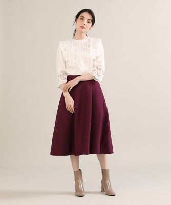 《大きいサイズ》ふくれジャガードスカート《Ｍａｇｌｉｅ　ｐａｒ　ｅｆ－ｄｅ》（５１２４１５２８０４）