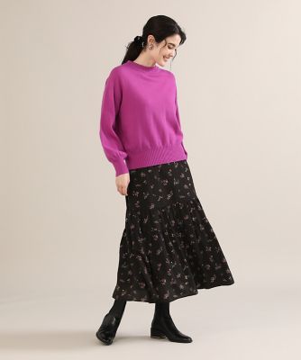 《大きいサイズ》サテンフラワースカート《Ｍａｇｌｉｅ　ｐａｒ　ｅｆ－ｄｅ》（５１２４１５２８０６）