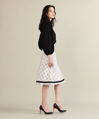 《大きいサイズ》ラメツイードスカート《Ｍａｇｌｉｅ　ｐａｒ　ｅｆ－ｄｅ》（５１２４１５２８０８）