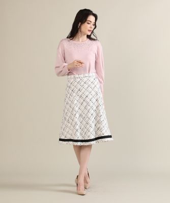 大きいサイズ》ラメツイードスカート《Maglie par ef