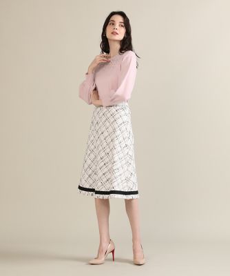《大きいサイズ》ラメツイードスカート《Ｍａｇｌｉｅ　ｐａｒ　ｅｆ－ｄｅ》（５１２４１５２８０８）