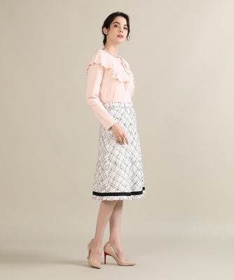 《大きいサイズ》ラメツイードスカート《Ｍａｇｌｉｅ　ｐａｒ　ｅｆ－ｄｅ》（５１２４１５２８０８）