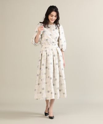 《大きいサイズ》フラワージャガードスカート《Ｍａｇｌｉｅ　ｐａｒ　ｅｆ－ｄｅ》（５１２４１５２８０９）