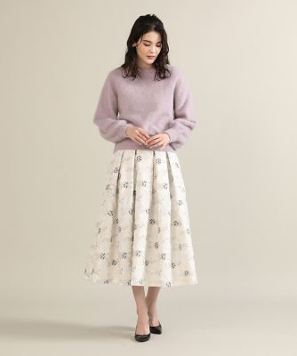 《大きいサイズ》フラワージャガードスカート《Ｍａｇｌｉｅ　ｐａｒ　ｅｆ－ｄｅ》（５１２４１５２８０９）