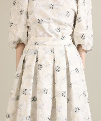 《大きいサイズ》フラワージャガードスカート《Ｍａｇｌｉｅ　ｐａｒ　ｅｆ－ｄｅ》（５１２４１５２８０９）