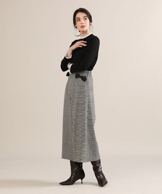 《大きいサイズ》チェックガウチョパンツ《Ｍａｇｌｉｅ　ｐａｒ　ｅｆ－ｄｅ》（５１２４１６１８０１）