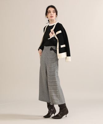 《大きいサイズ》チェックガウチョパンツ《Ｍａｇｌｉｅ　ｐａｒ　ｅｆ－ｄｅ》（５１２４１６１８０１）
