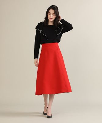 《Ｍａｇｌｉｅ　ｐａｒ　ｅｆ－ｄｅ》アシンメトリーフリルニット（５１２４１７００１３）