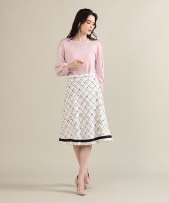 《Ｍａｇｌｉｅ　ｐａｒ　ｅｆ－ｄｅ》スパンコールビジューニット（５１２４１７００１４）