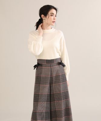＜Maglie le cassetto L (Women/大きいサイズ)＞《大きいサイズ》ボリュームスリーブニット《Ｍａｇｌｉｅ　ｐａｒ　ｅｆ－ｄｅ》（５１２４１７０８１２）